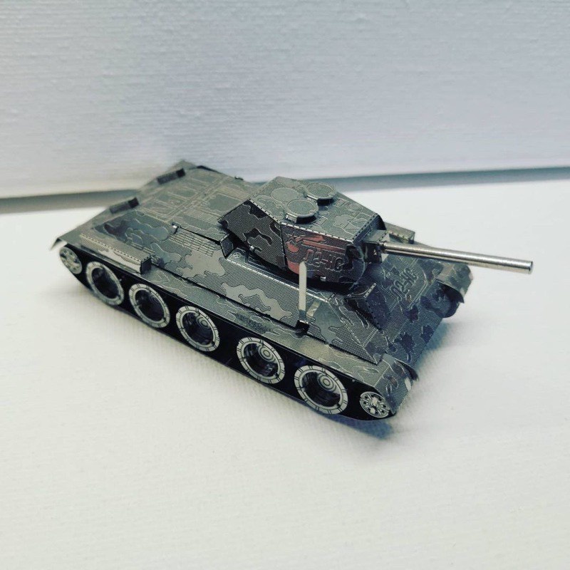 Mô hình 3D kim loại lắp ráp xe tăng T-34 [ Chưa Lắp ]