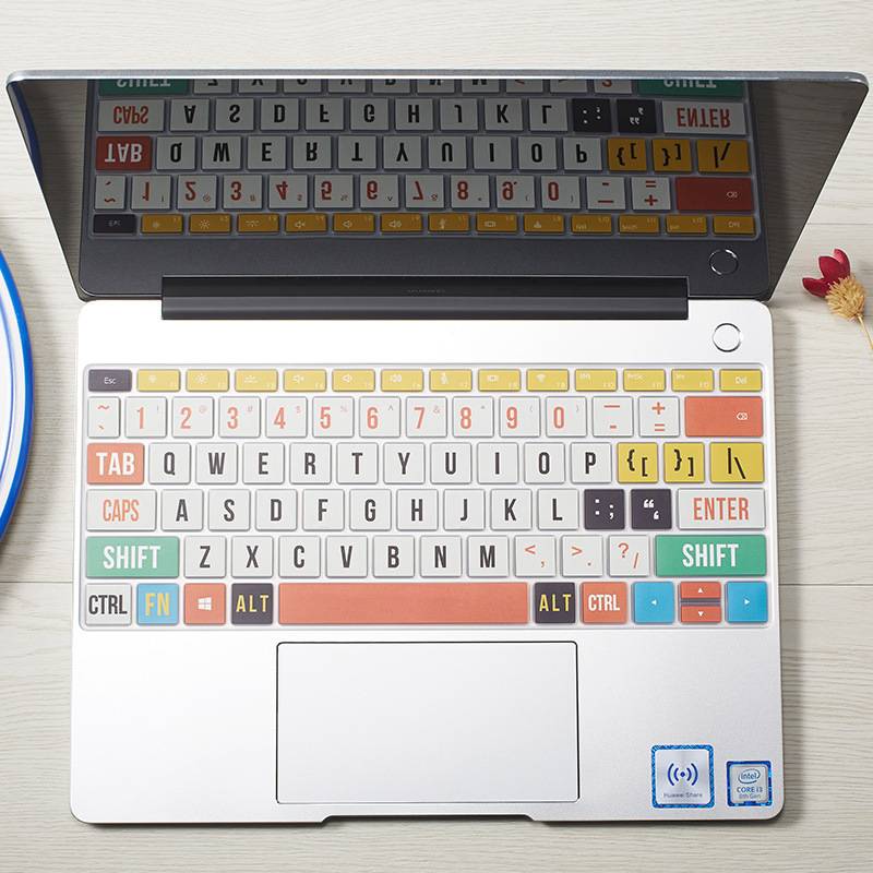 Miếng dán silicon bàn phím Huawei Matebook D 14 2020 R5 3500u Linux Book D15 2020 Matebook X Pro D E X13 14 16.1 Inch