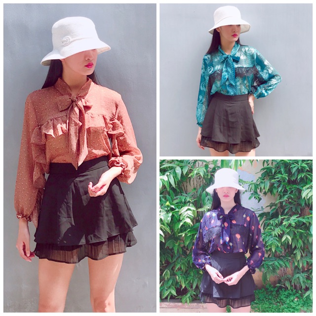 Áo kiểu nữ tiểu thư Lolita