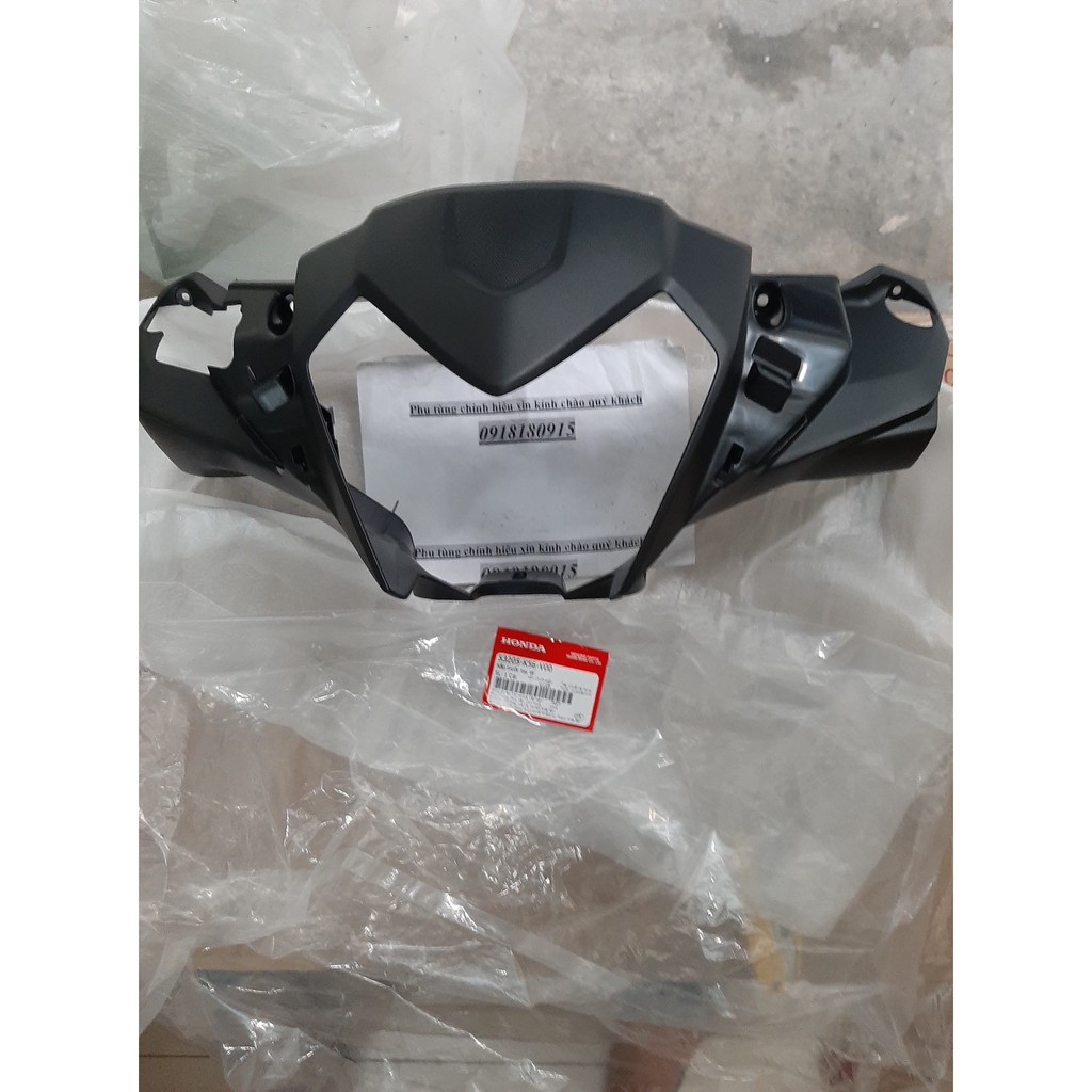 Nắp trước tay lái ốp pha winner v1 màu đen honda