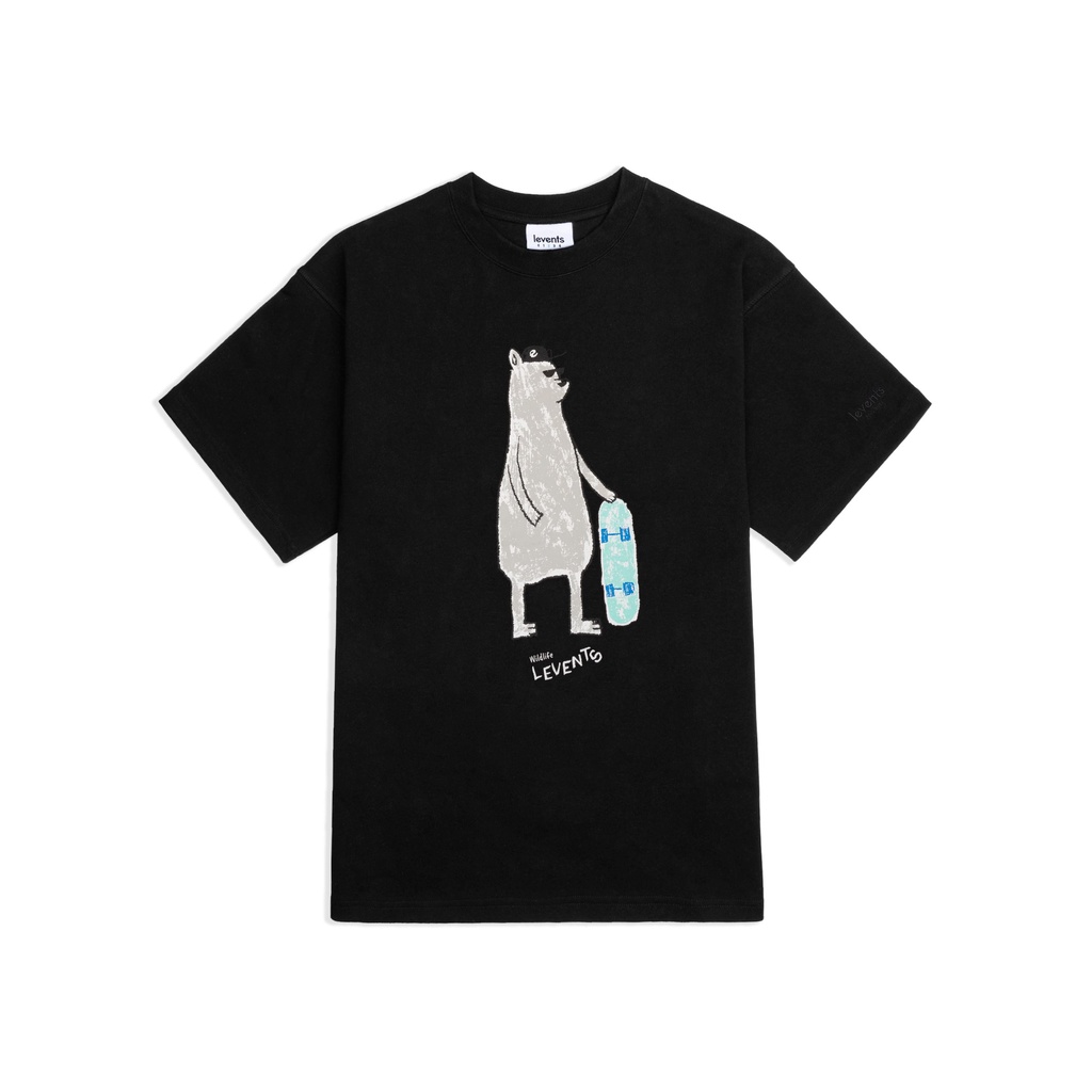Áo Thun Levents &quot;My Animals&quot; Series Bear/ Black