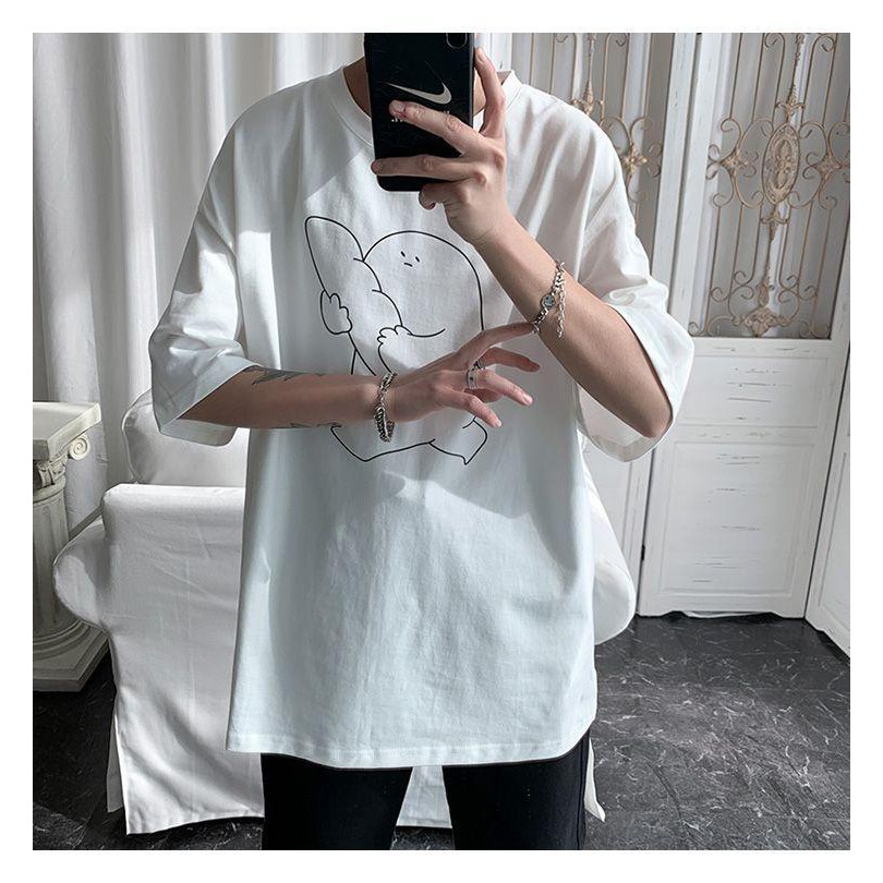 [Mã FAMARAL1 giảm 10K đơn 50K] Áo thun tay lỡ form rộng unisex Tiger.86 AFR125