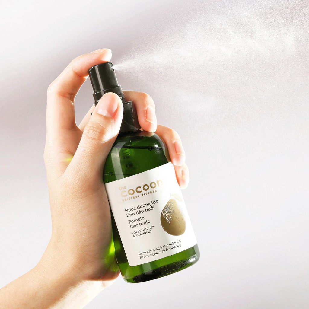 Combo gel tắm bí đao cocoon 300ml + Nước dưỡng tóc tinh dầu bưởi pomelo 140ml - Vegan Society