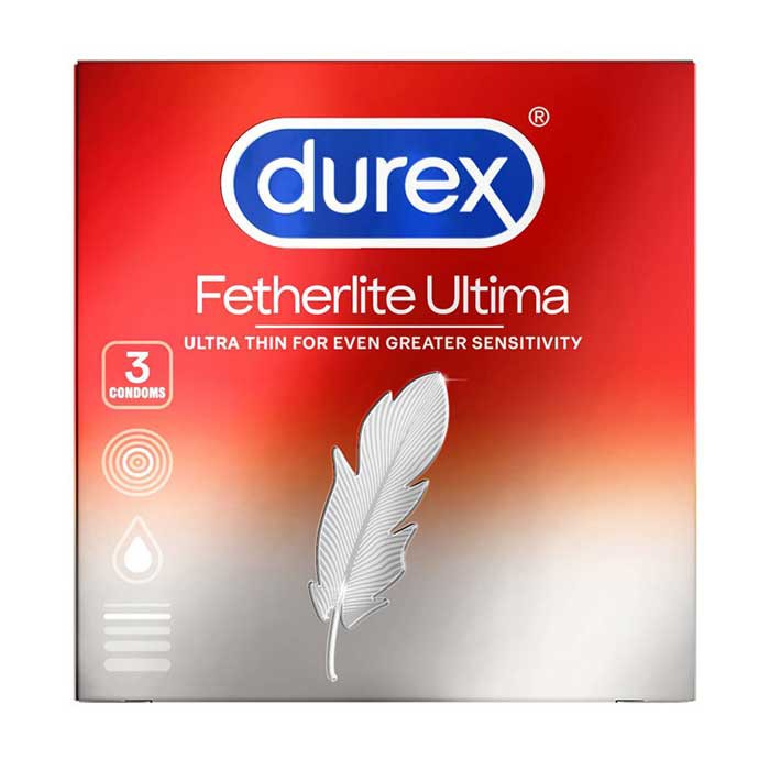 Bao cao su Durex Fertherlite Ultima Hộp 3 cái Siêu Mỏng - An Toàn - Chất Lượng