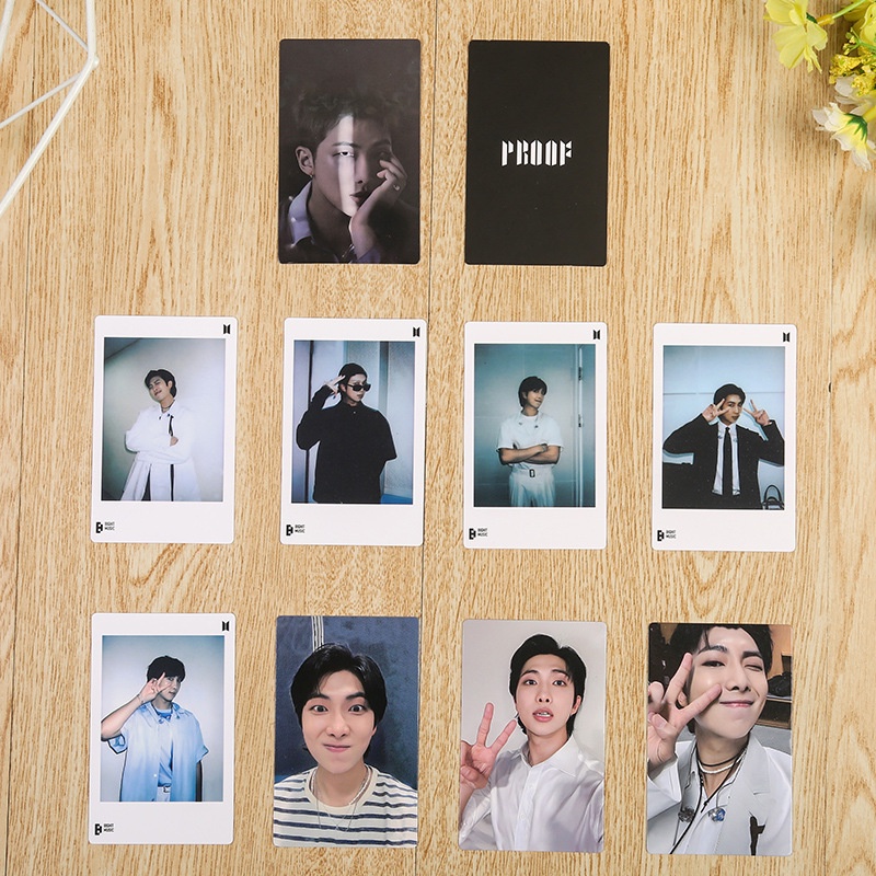 Set 9 Tấm Ảnh Thẻ In Hình Các Thành Viên Nhóm Nhạc BTS