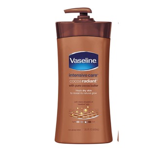 Dưỡng thể toàn thân Vaseline Intensive Care Body Lotion Cocoa Radiant 600ml (Mỹ)
