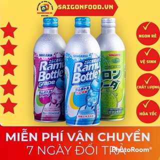 Soda sangaria nhật bản 3 vị tự chọn chai 500ml - nước uống trái cây có gas thơm ngon