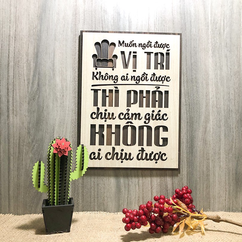 Tranh tạo động lực treo tường trang trí văn phòng - Câu nói của Sơn Tùng MTP