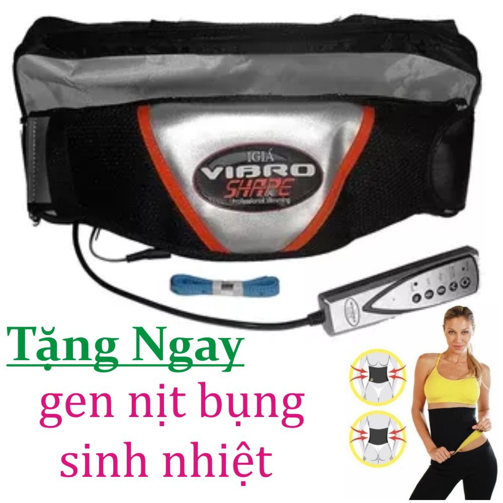 Đai Mát-Xa Nóng , Lạnh vibro 3 Tốc Độ Giúp Giảm Béo Toàn Thân + Tặng gen Nịt Bụng Sinh nhiệt