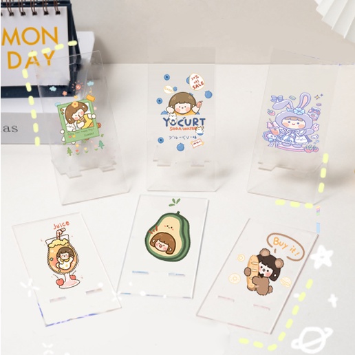 Giá đỡ điện thoại mica roro jump cô gái GDMC32 giá cute dễ thương trong suốt hoạt hình idol thần tượng