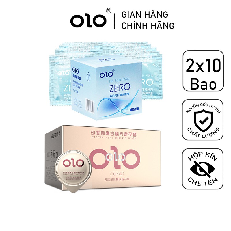 BCS Combo Bao Cao Su Gai Kéo Dài Thời Gian và Bao Cao Su Sieu Mong HA FOR MAN 2 hộp bcs