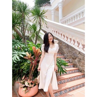 (SẴN ẢNH THẬT)_🎈ĐẦM TRẮNG XẺ TÀ SIÊU HOT