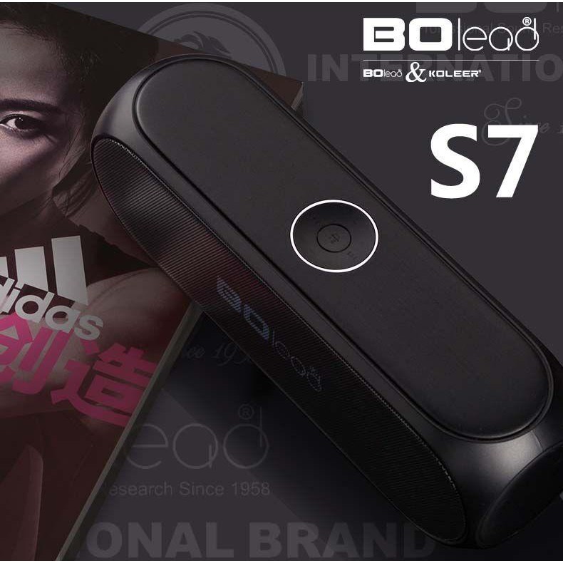 Loa bluetooth cao cấp Bolead S7 Âm thanh tuyệt vời, Pin 2000mAh, công suất 10W (Màu ngẫu nhiên)