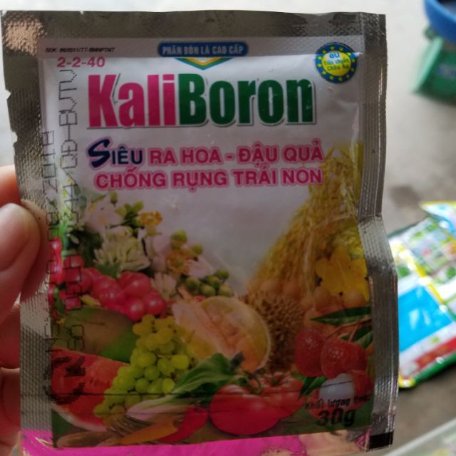 Kali boron siêu ra hoa đậu quả