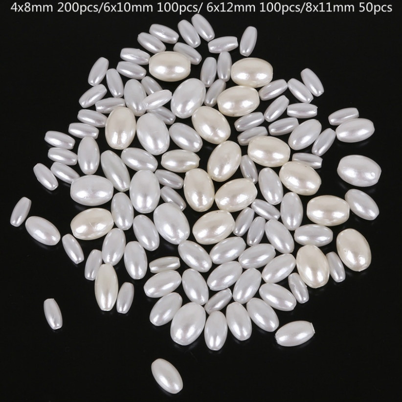 Túi Hạt Ngọc Trai Giả Hình Oval Phụ Kiện Làm Trang Sức Thủ Công