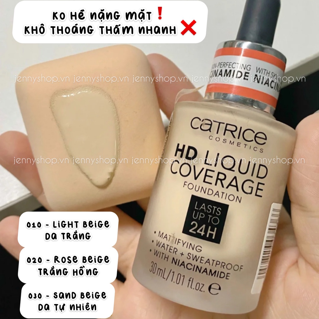 Kem Nền Catrice HD Liquid Coverage Foundation 30ml