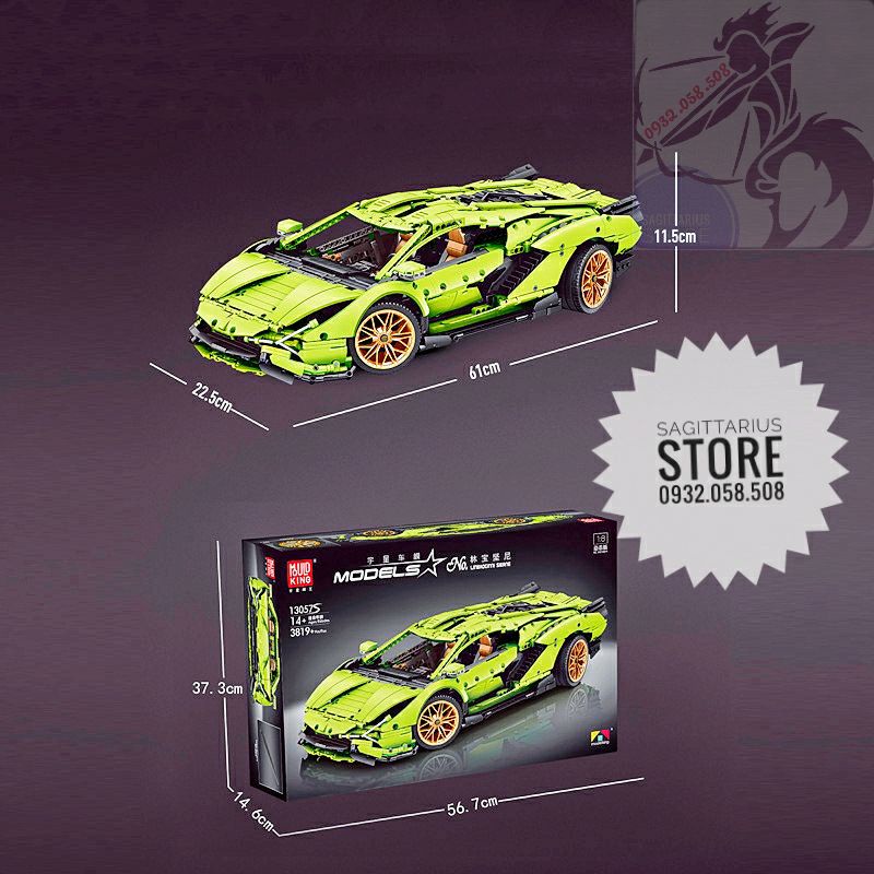 Lego MouldKing 13057S Lắp Ráp Xe Lamboghini Sian