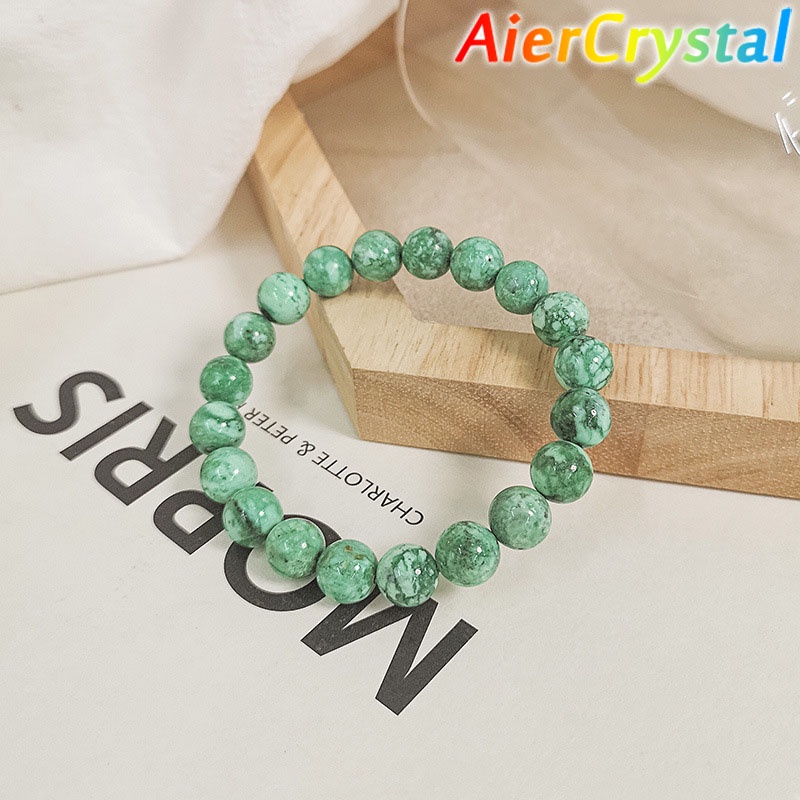 Vòng Tay Chuỗi Hạt Đá Ngọc Lam Phong Cách Phosphate Thời Trang Cho Nam Và Nữ