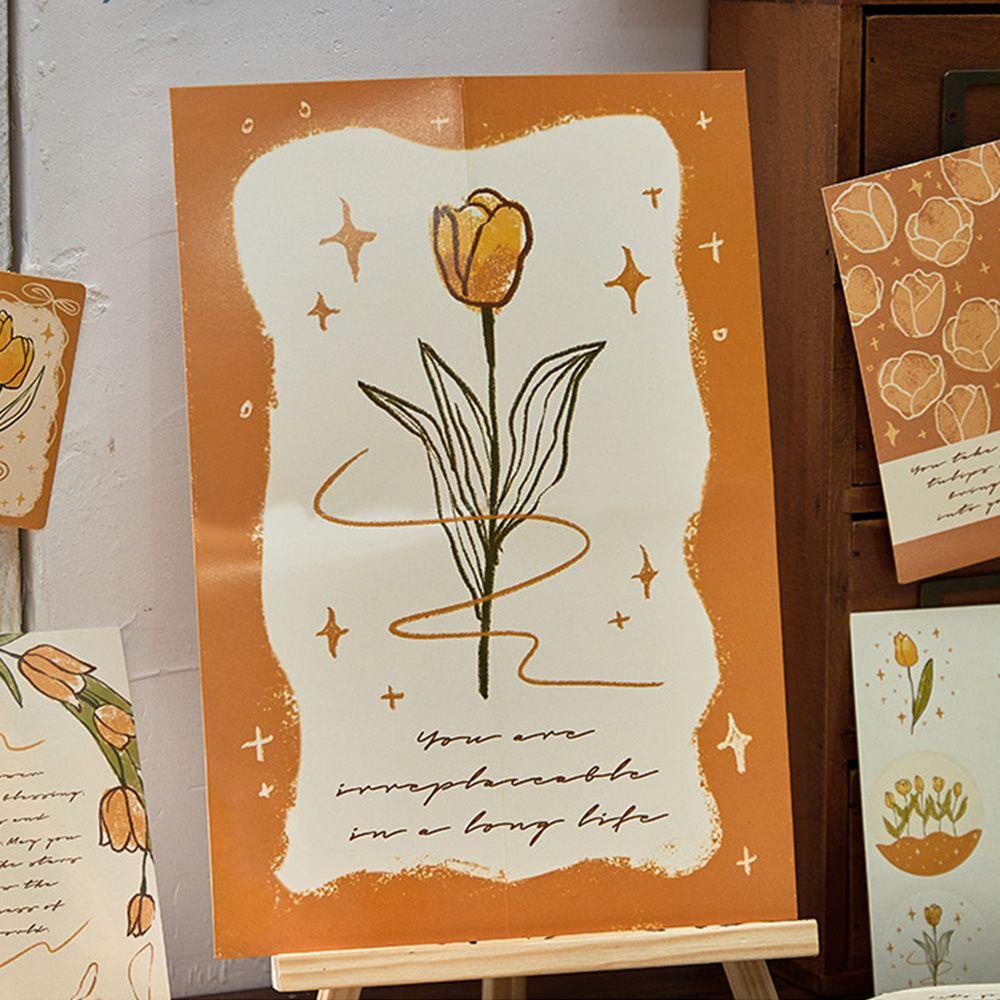 LAKAMIER Set 20 Tờ Nhãn Dán Trang Trí Sổ Tay DIY Phong Cách Retro