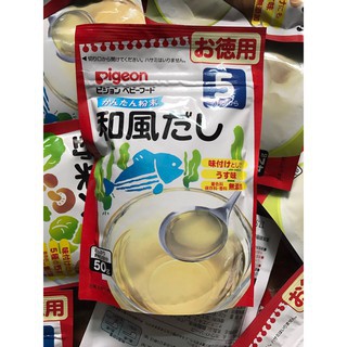 Bột Dashi Pigeon cho bé 5m các loại date 2021