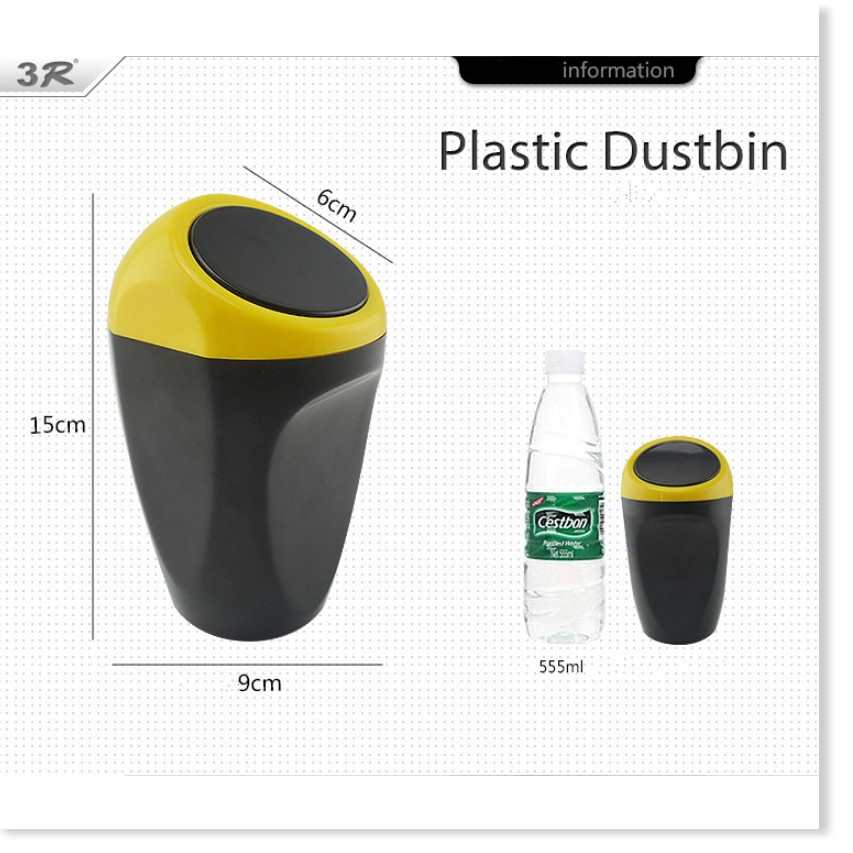 Thùng rác mini 3R Plastic Dustbin