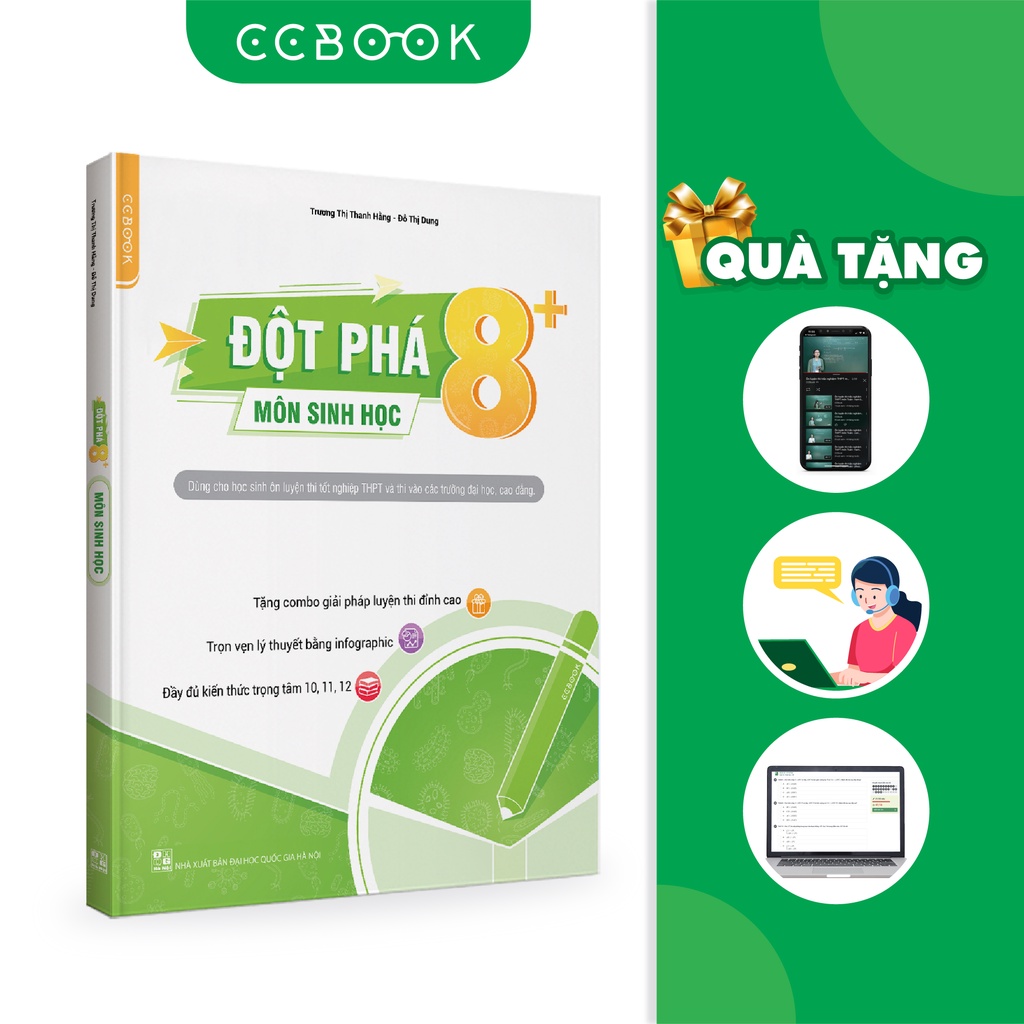 Sách - Đột phá 8+ môn Sinh học (phiên bản mới)