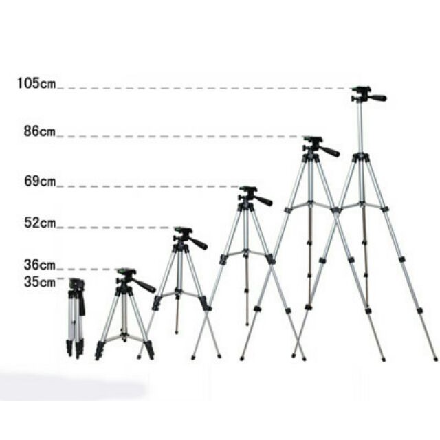 Top Deal - Chân máy chụp hình Tripod 3110 + kẹp điện thoại