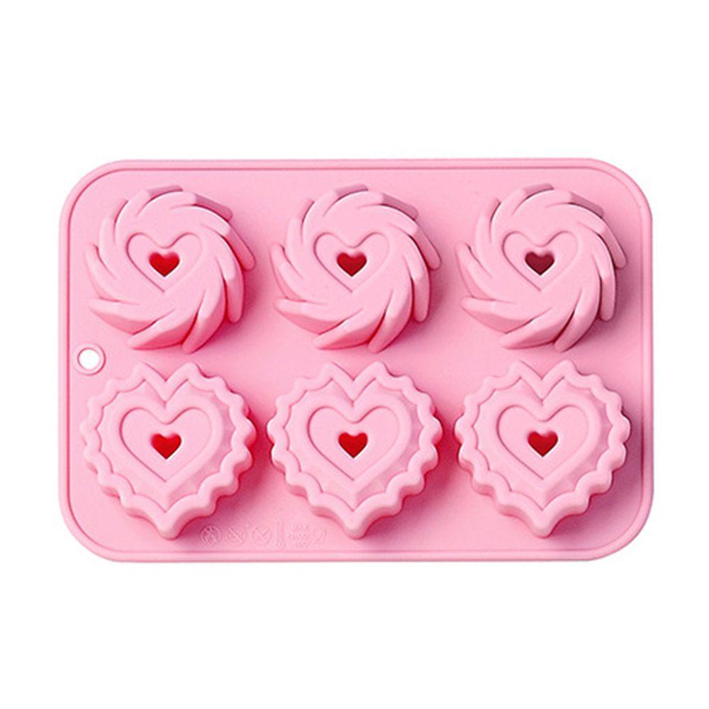 Khuôn Làm Bánh Muffin / Xà Phòng Hình Trái Tim / Xoắn Ốc 3D
