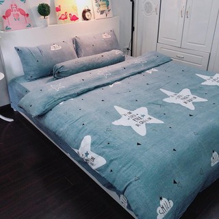 Bộ chăn ga gối cotton mịn