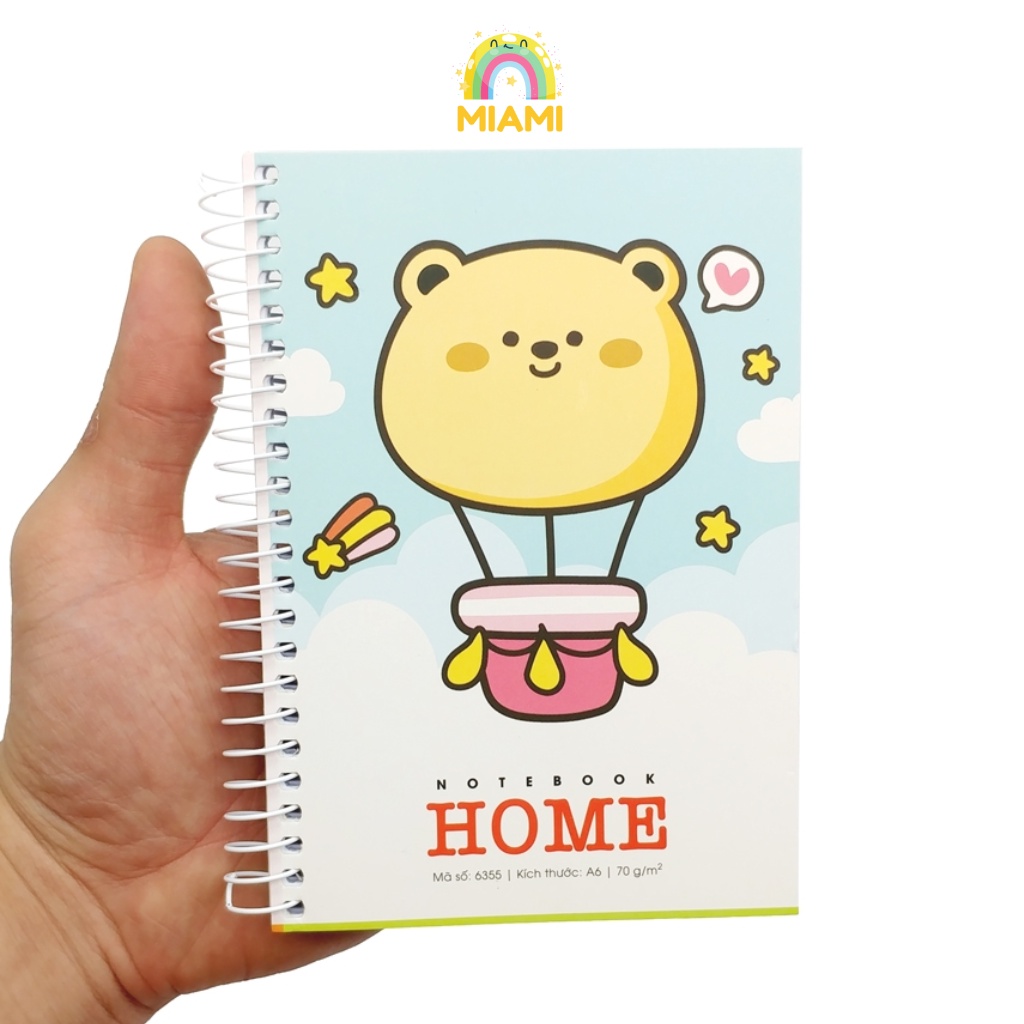 Sổ Lò Xo Các Loại A4/A5/A6/A7 Hải Tiến 200 Trang Chính Hãng, Mặt Giấy Mịn Viết Êm