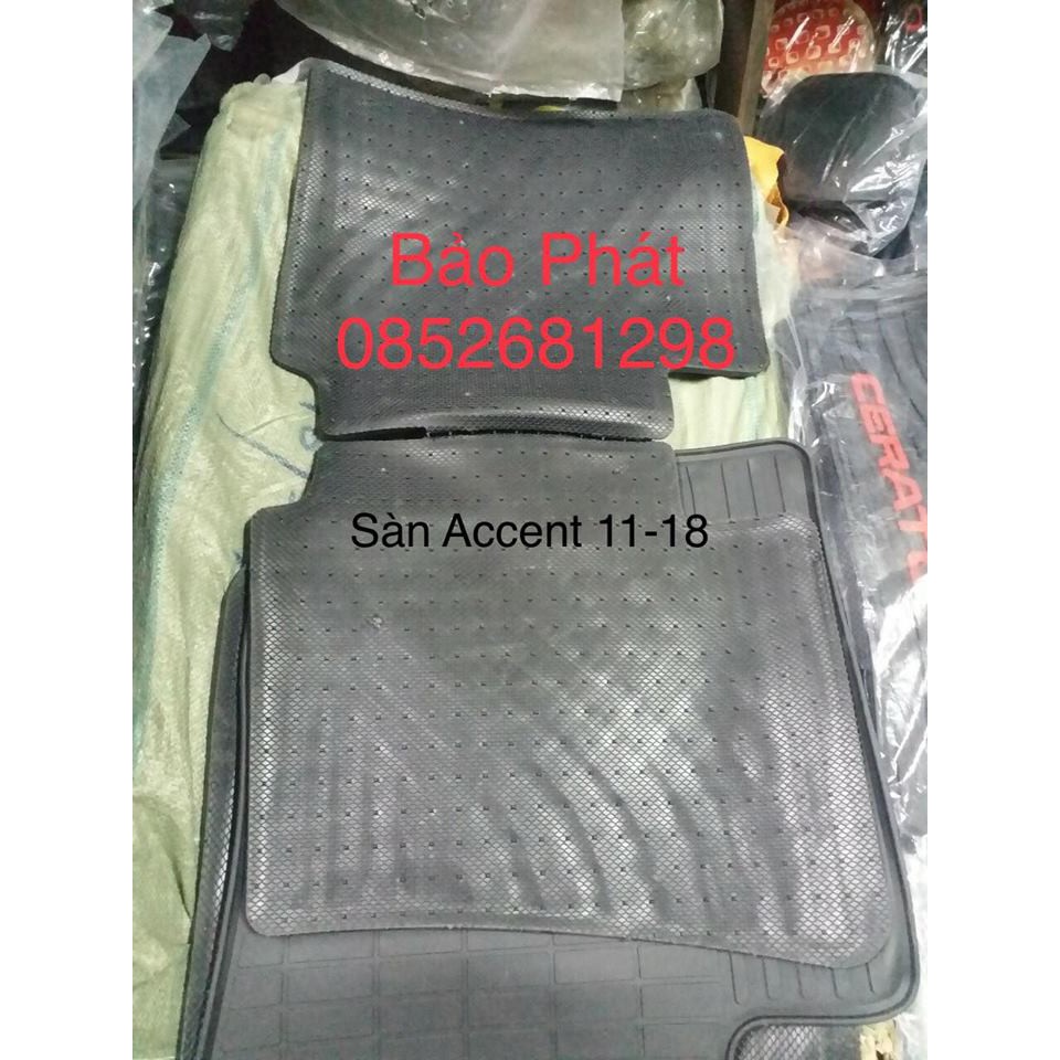 Thảm trải sàn Vân sọc theo xe Accent các form xe 2010-2020