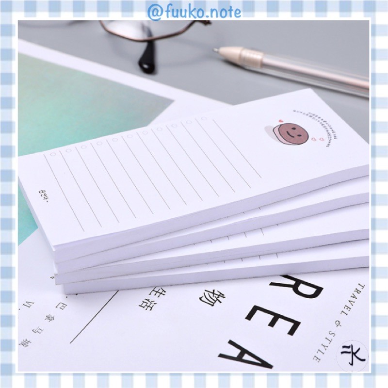 Giấy ghi nhớ Sticky note đơn giản phong cách Hàn