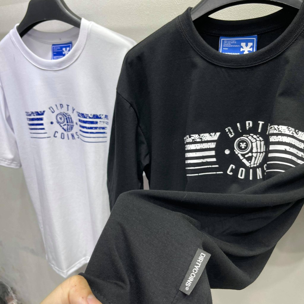Áo thun DirtyCoins Dustee 2 màu Nam nữ áo thun Dirty Coins tay lỡ full tag Kun Shop | BigBuy360 - bigbuy360.vn