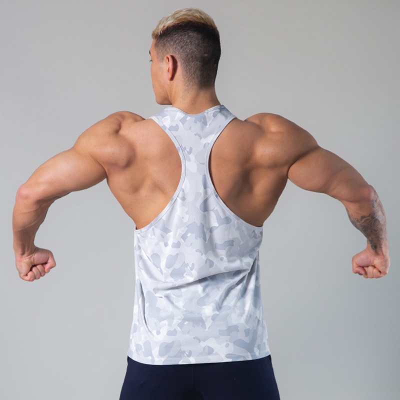 Áo Ba Lỗ Nam Họa Tiết Rằn Ri Chất Liệu Co Giãn Khô Thoáng Nhanh Size M-3XL