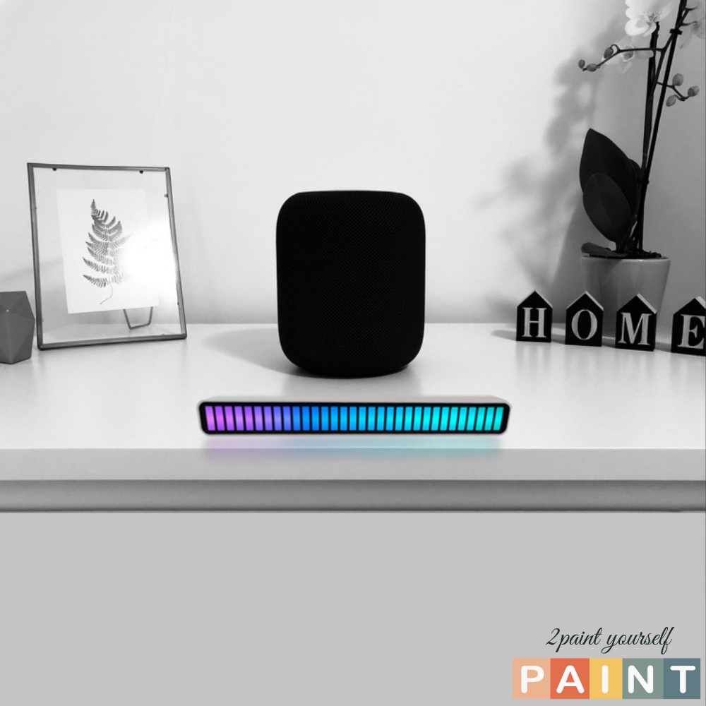 Đèn LED RGB cảm ứng theo nhạc có app điều khiển, phụ kiện quay tiktok trend 2021