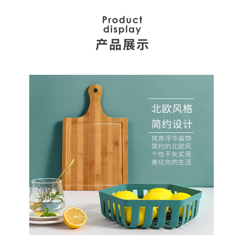 Rổ Nhựa Đựng Đồ Đan Lưới SHOPEMTRANG07Rổ Nhựa Lục Giác Đựng Đồ, Giá Đựng Trái Cây Đan Lưới Hình Lục Giác