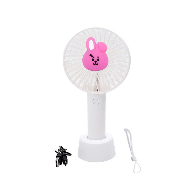 Quạt Cầm Tay Mini Hình Nhân Vật Bt21 Xinh Xắn