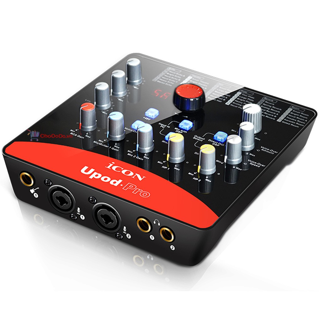 Sound Card Icon Upod Pro 72 hiệu ứng thu âm chuyên nghiệp - Đầy đủ phụ kiện - Hàng Chính Hãng BH 12TH