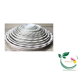 Đĩa lót chậu tròn khía [Phi 8,5]cm - #047C#