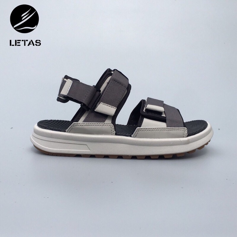 Giày Sandal Letas Nam Nữ - D712B Đen