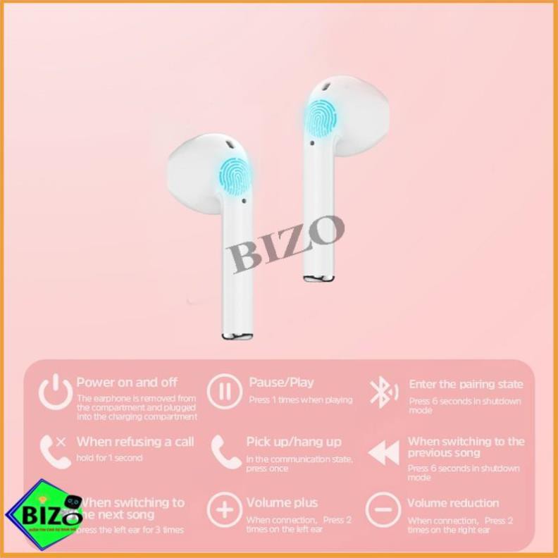 [GIÁ SỐC] Tai Nghe Bluetooth Tai nghe Không dây i12, Inpods 12 giống Airpods dùng cho iphone, android có mic chống ồn