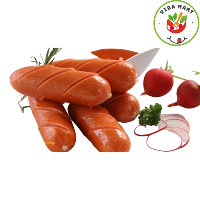 Xúc Xích Wico Gói 10 Cái  500g, Của Công Ty DABACO Thương Hiệu Thực Phẩm Số 1 Việt Nam, Vệ Sinh An Toàn Thực Phẩm [HN sh