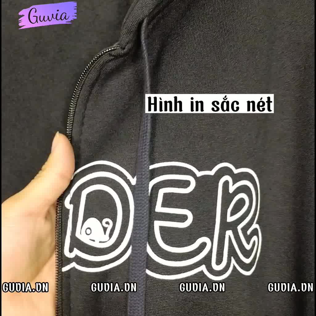 Áo Khoác Nỉ Hoodie SWEEDER Nam Nữ Ulzzang Unisex Tay Rộng Dây Kéo Form Rộng GUVIA | BigBuy360 - bigbuy360.vn