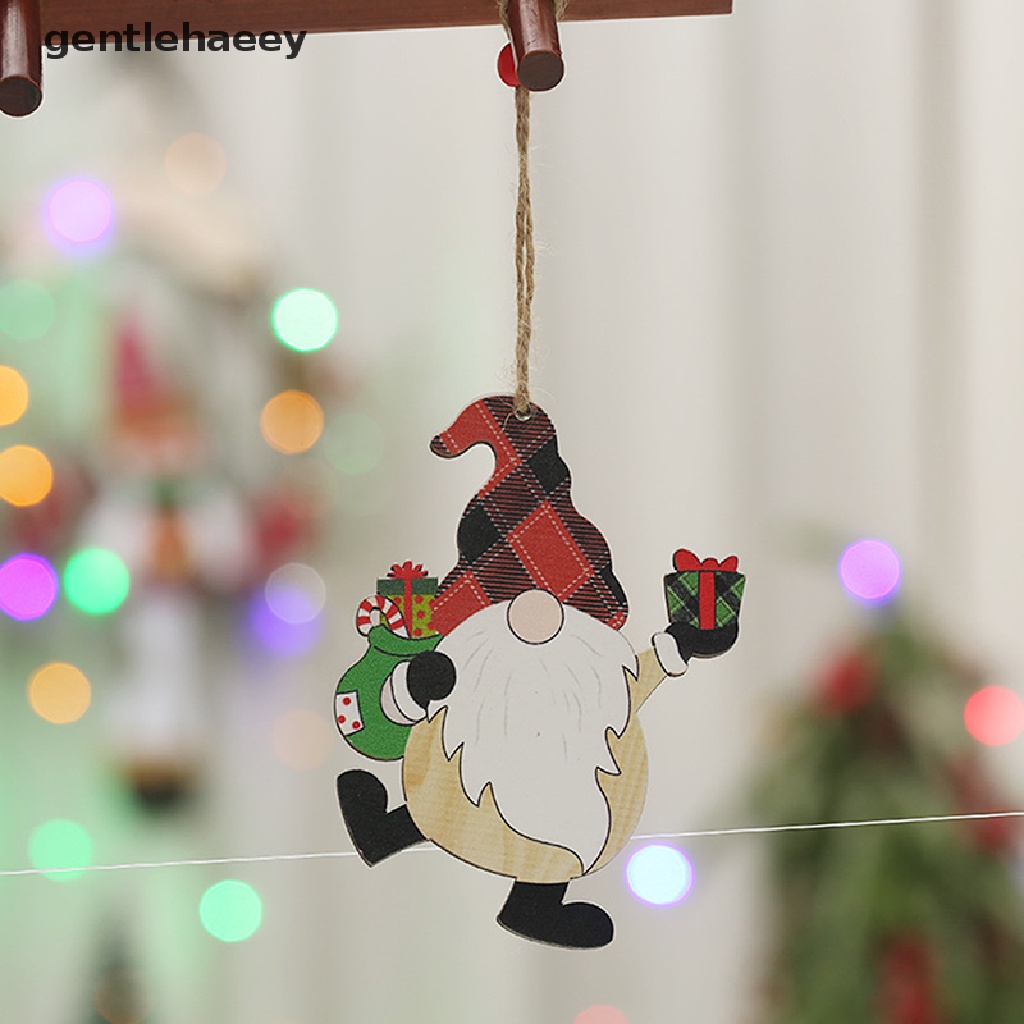 Phụ kiện treo trang trí cây thông Noel bằng gỗ