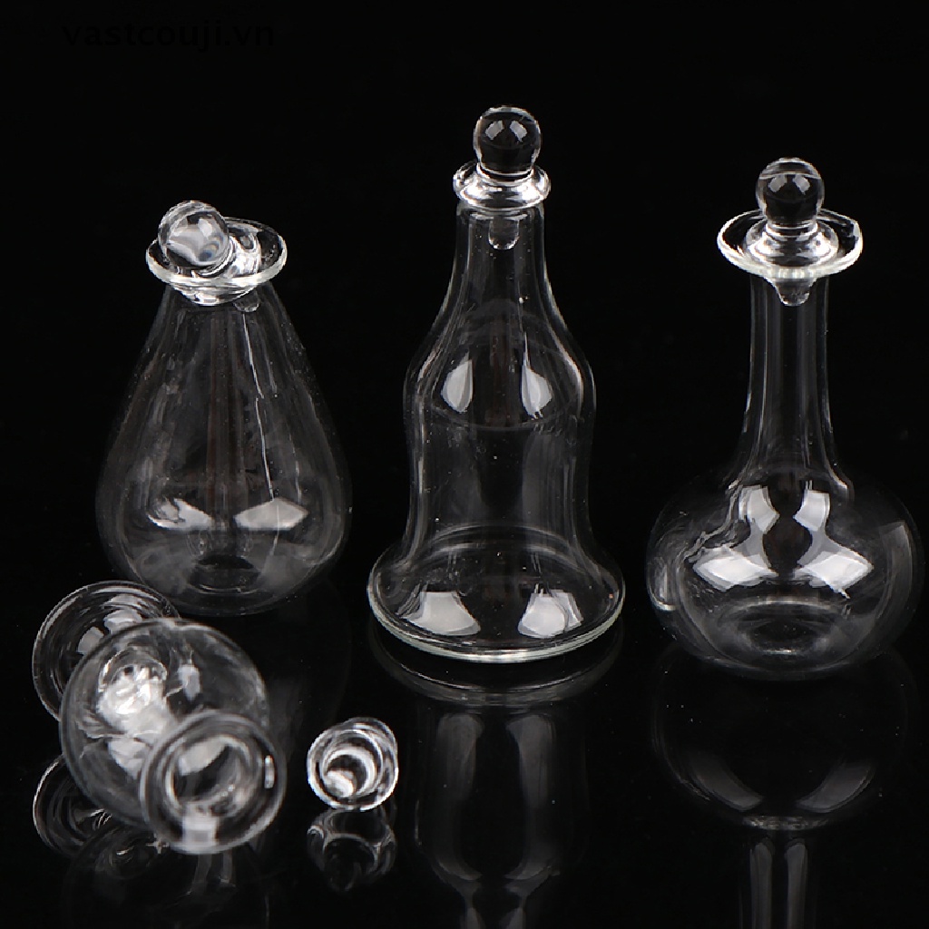 Hũ Thủy Tinh Đựng Kẹo Thu Nhỏ Xinh Trang Trí Nhà Búp Bê Tỉ Lệ 1 / 12