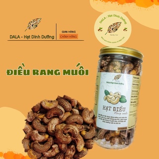 Hạt điều rang muối DALA nguyên hạt nguyên vỏ Đăk Lăk hũ 250g/500g giàu dinh dưỡng