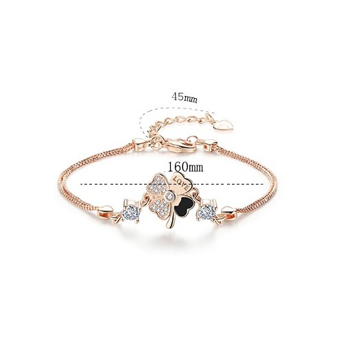 Lắc tay cỏ 4 lá may mắn Love BHLT62