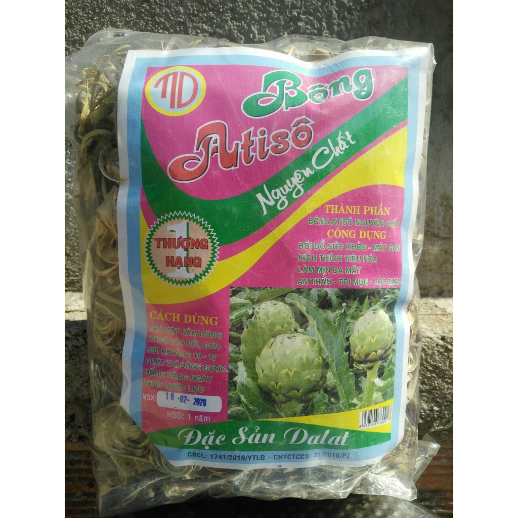 Bông atiso khô Mangline Farm Đà Lạt nguyên chất loại 1, 500g  đồ uống thanh nhiệt giải độc gan đẹp da mặt đặc sản Đà Lạt