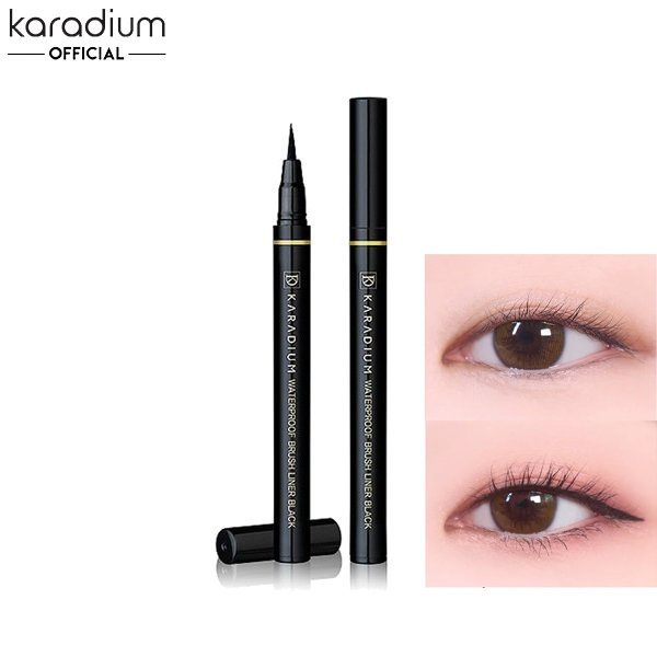 Kẻ mắt nước lâu trôi Waterproof Brush Liner Black lâu trôi, nét mảnh dễ kẻ