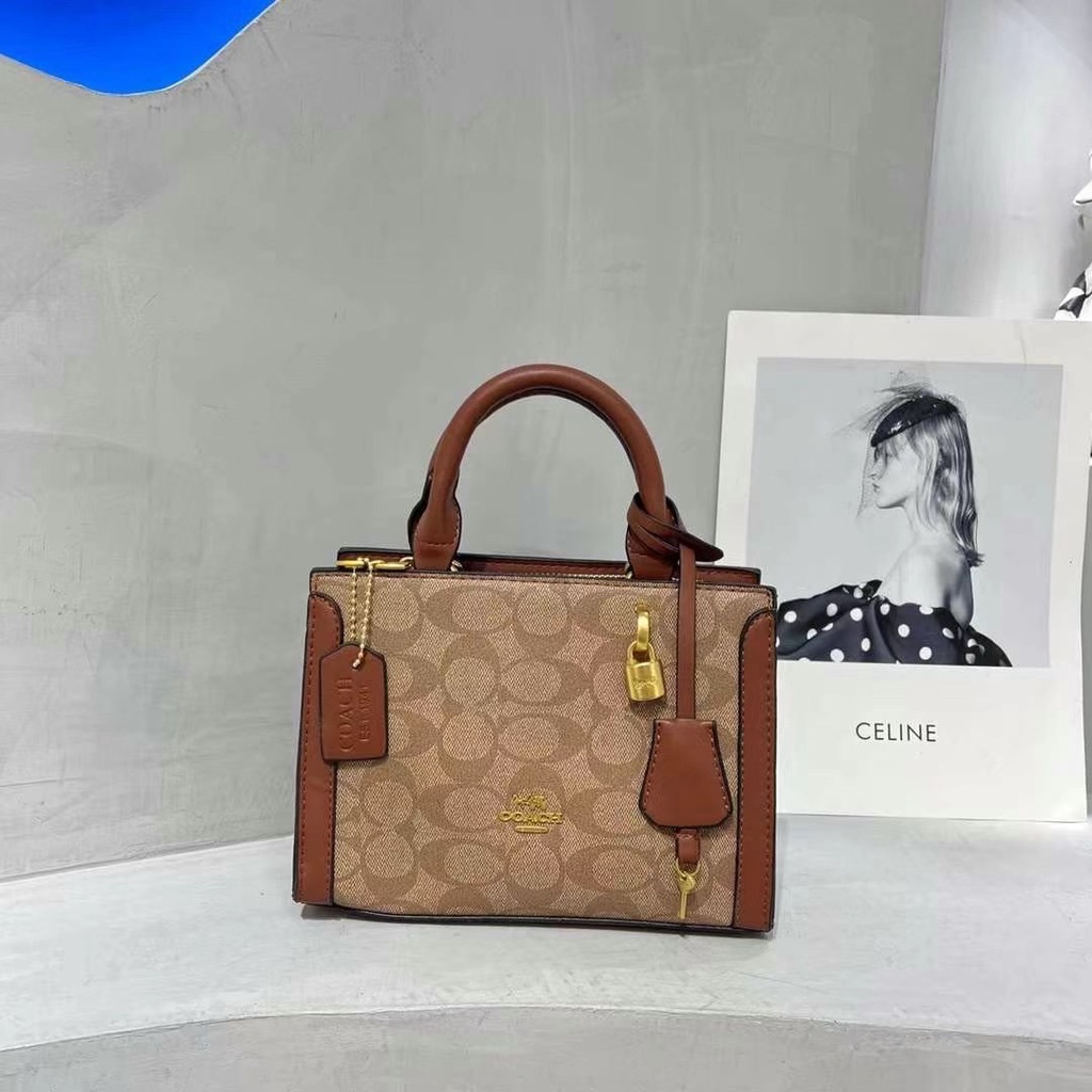 COACH Túi Xách Da Thật Thời Trang Sang Trọng Cho Nữ